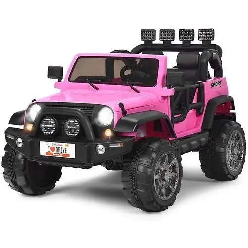 Samochód elektryczny suv dla dzieci różowy Costway