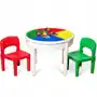 Costway Stolik i krzesła dla dzieci 3w1 300 klocków Sklep