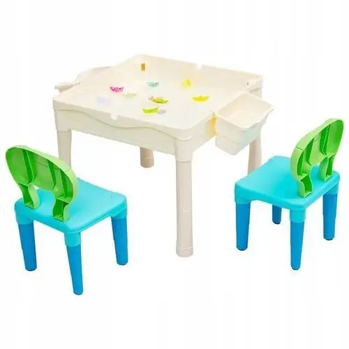 Stolik interaktywny i 2 krzesła dla dzieci zestaw Costway