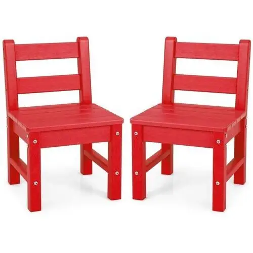 Costway Zestaw krzesełek dla dzieci 2 sztuki 34 x 33 x 57 cm
