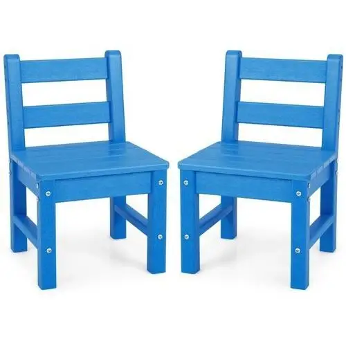 Costway Zestaw krzesełek dla dzieci 2 sztuki 34 x 33 x 57 cm