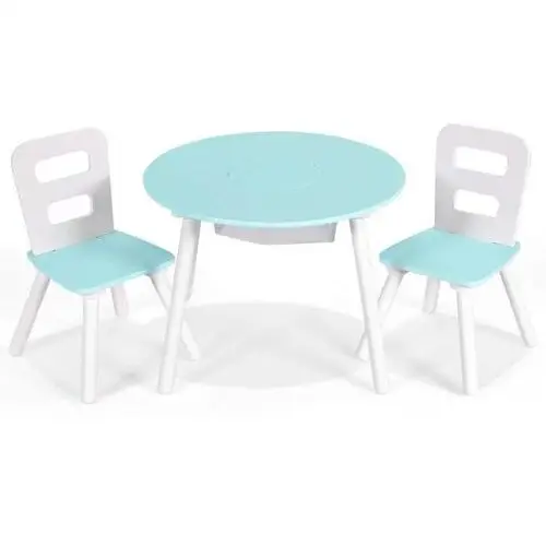 Costway Zestaw mebli dla dzieci stół i 2 krzesła