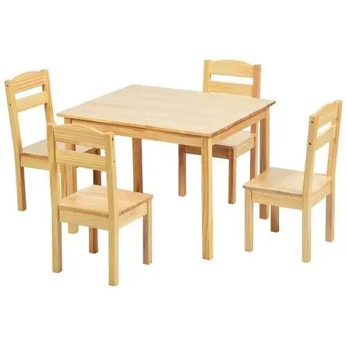 Zestaw mebli dla dzieci stół i 4 krzesła Costway