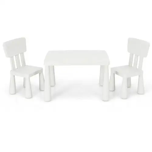 Costway Zestaw mebli dla dzieci stolik i 2 krzesełka