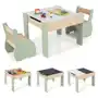 Zestaw stolik i krzesełka dziecięce ze zdejmowanym blatem Costway Sklep