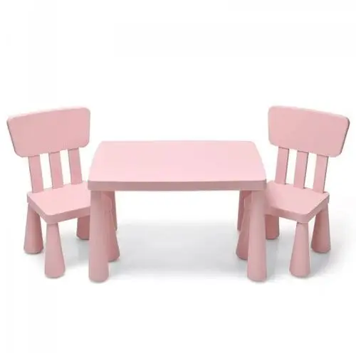 Zestaw ze stołem i 2 krzesłami dla dzieci 76,5 x 54,5 x 49,5 cm