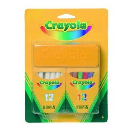Crayola , kreda biała i kolorowa, zestaw, 24 szt