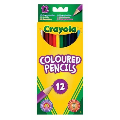 Crayola , kredki ołówkowe zmywalne, 12 sztuk