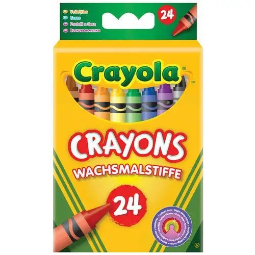 Crayola , kredki świecowe zmywalne, 24 sztuki