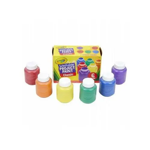 Crayola Zmywalna farba dla dzieci 6 kolorów
