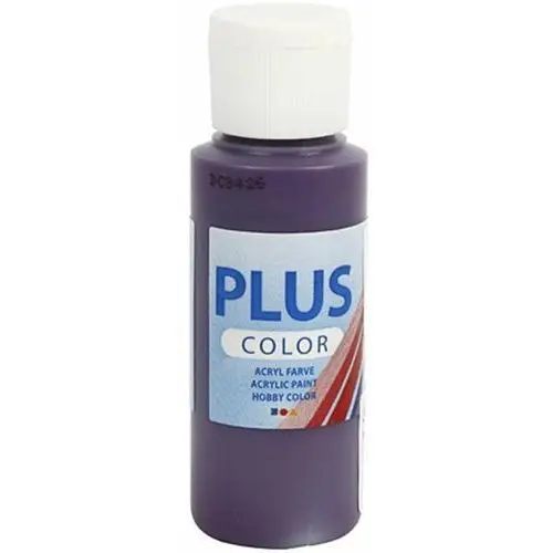 Farba akrylowa, Plus Color, 60 ml, bakłażanowa