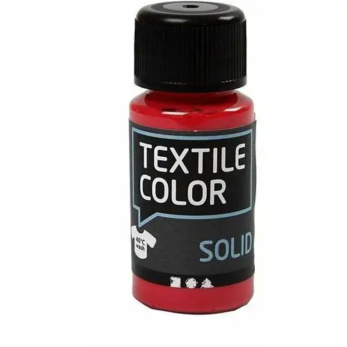 Farba do tkanin ciemnych, 50 ml, czerwona