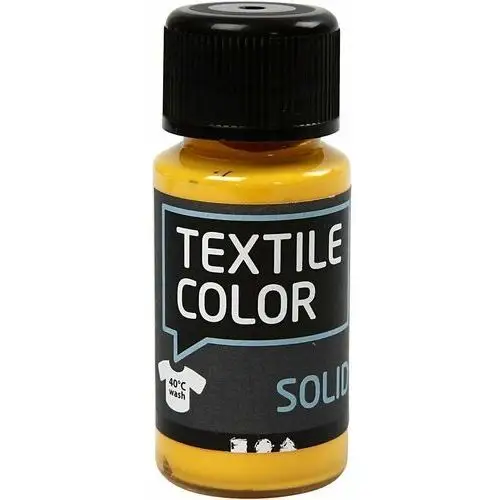 Farba do tkanin ciemnych, 50 ml, żółta Creativ company a/s