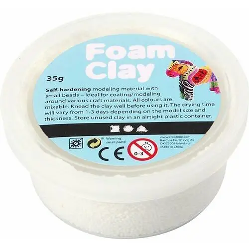 Creativ company a/s Masa foam clay, biała, 35 g