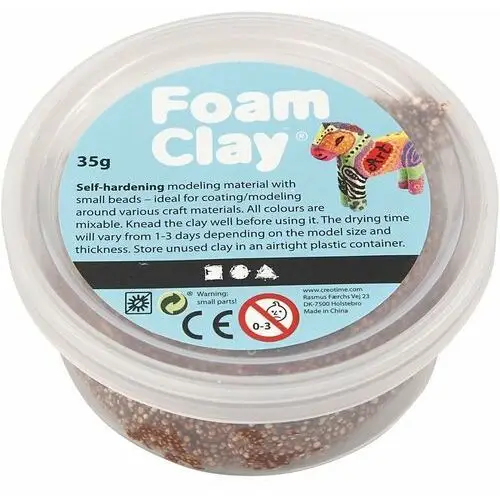 Masa Foam Clay, brązowa, 35 g