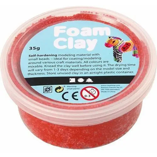 Masa foam clay, czerwona, 35 g Creativ company a/s