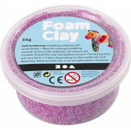 Masa Foam Clay, fioletowa, neonowa, 35 g