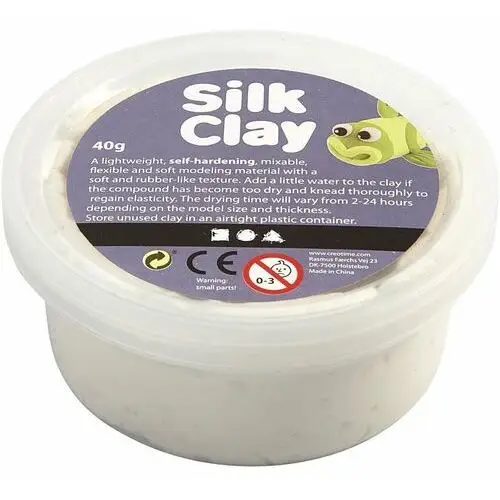Masa Silk Clay, biała, 40 g