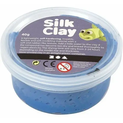 Creativ company a/s Masa silk clay, niebieska, 40 g