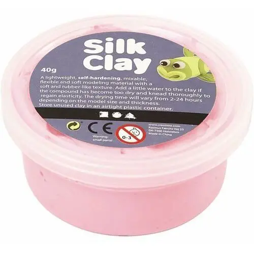 Masa silk clay, różowa, 40 g Creativ company a/s