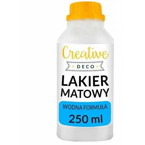 Creative deco Lakier akrylowy bezbarwny matowy wykończenie powierzchni decoupage 250ml