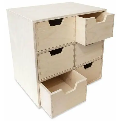 Creative deco Organizer na biurko, 6 szuflad, 28,5 x 20 x 28,5 cm