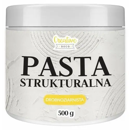 Creative deco Pasta strukturalna drobnoziarnista biała do tworzenia struktur i efektów 3d 500g