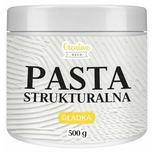 Pasta strukturalna gładka biała do tworzenia struktur i efektów 3D 500g