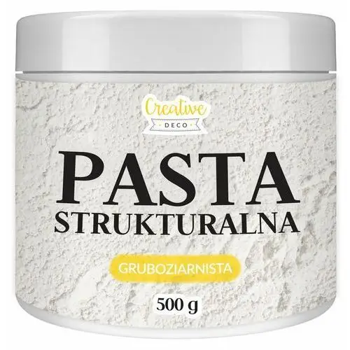 Creative deco Pasta strukturalna gruboziarnista biała do tworzenia struktur i efektów 3d 500g