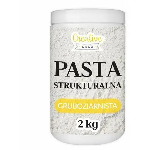 Pasta strukturalna gruboziarnista biała, masa do tworzenia struktur i efektów 3D 2kg decoupage