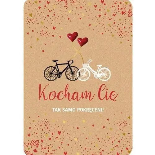 Kartka miłosna dla zakochanych rowerzystów DK1105