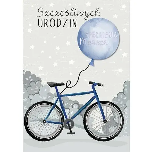 Kartka na urodziny dla rowerzystki DK1046