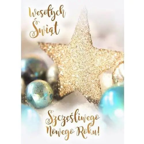 Kartka świąteczna z życzeniami, ze złoceniami pp2108 Czachorowski
