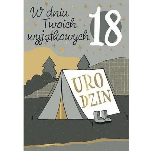 Kartka urodzinowa dla Turysty - naklej liczbę lat DK1164