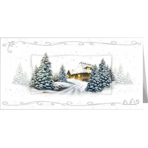 Czachorowski Pejzaż zimowy kartka świąteczna l-t 939