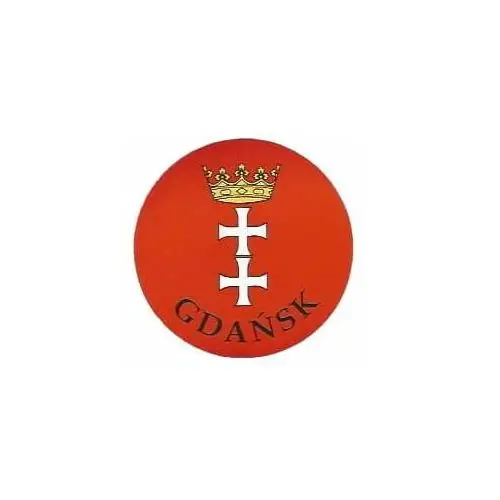Naklejka herb Gdańska (okrągła)