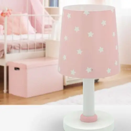 Dalber Star Light lampka stołowa dziecięca różowa
