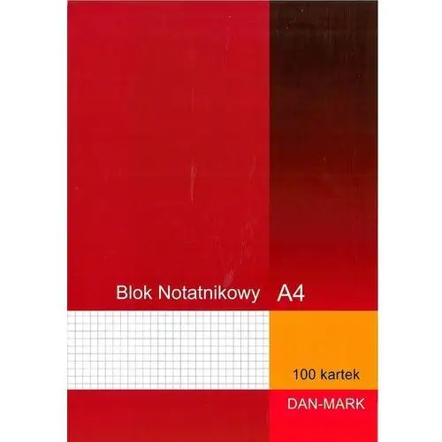 Dan-mark ppu Notatnik blok biurowy notes w kratkę, a4 100 kartek