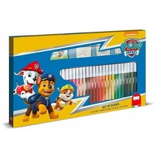 Dante Pieczątki psi patrol paw patrol + pisaki 36 szt 57903 multiprint (043-57903)