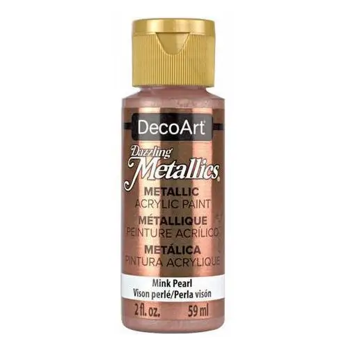 Decoart Farba metaliczna dazzling metallics - mink pearl - perłowa