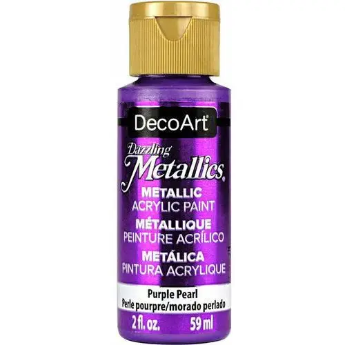 Farba metaliczna dazzling metallics - purple pearl - fioletowa Decoart