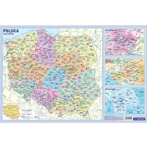 Podkładka edukacyjna, mapa adminitracyjna polski Demart
