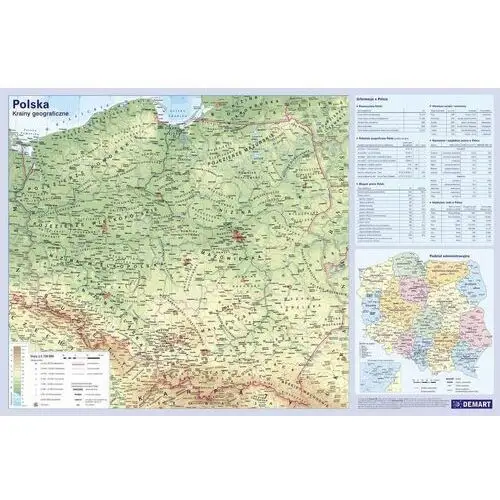Podkładka na biurko, mapa polski Demart