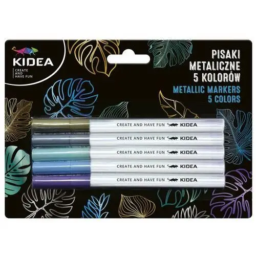Derform Kidea, pisaki metaliczne, 5 kolorów