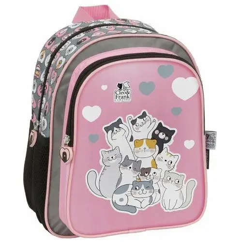 Plecak dla przedszkolaka dziewczynki i chłopca różowy Derform jednokomorowy