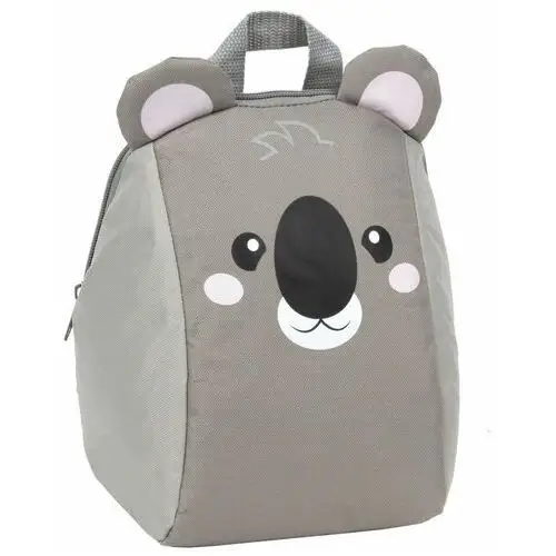 Plecak dla przedszkolaka dziewczynki i chłopca szary Derform koala jednokomorowy