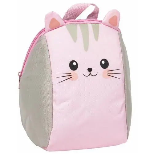 Derform Plecak dla przedszkolaka dziewczynki różowy kot jednokomorowy