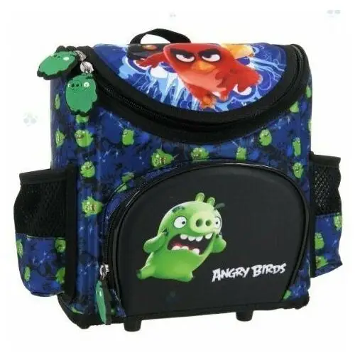 Plecak szkolny dla chłopca czarny Derform Angry Birds jednokomorowy
