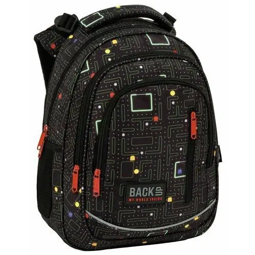 Plecak szkolny dla chłopca i dziewczynki BackUp Pac-Man dwukomorowy