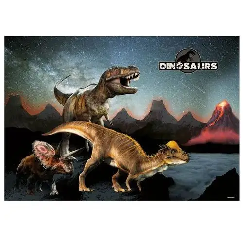 Podkład szkolny na biurko obustronny Dinozaury
